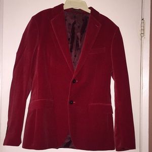 Velvet suit blazer